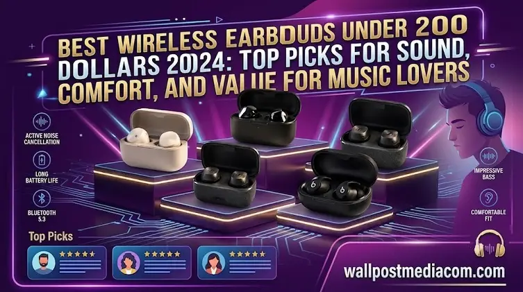 Best Wireless Earbuds Under 200 Dollars 2024 | Top Picks for Sound, Comfort, and Value for Music Lovers best wireless earbuds under 200 dollars 2024