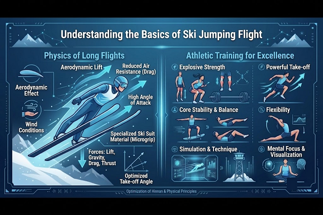 how is it possible for ski jumpers to stay in the air so long and how do they train for that?