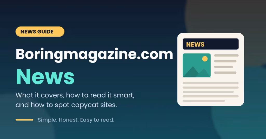 Boringmagazine.com News Explained: Real Topics, No Hype boringmagazine.com news